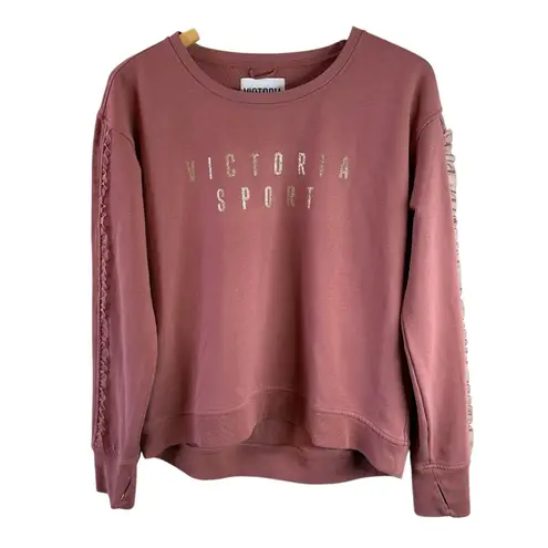 Victoria Sport Mauve Pink Crewneck Sweatshirt Size Medium