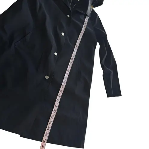 JANE POST NYC Double Layered Trench Raincoat Waterproof Black Medium M Chic Rain