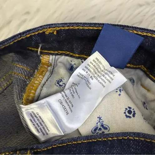 Pilcro Anthropologie The Split Straight Jeans Dark Wash Womens Size 26