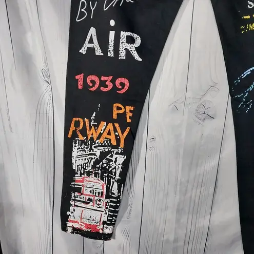 Graphic Paris Y2K Black Skinny Jeans Size 28