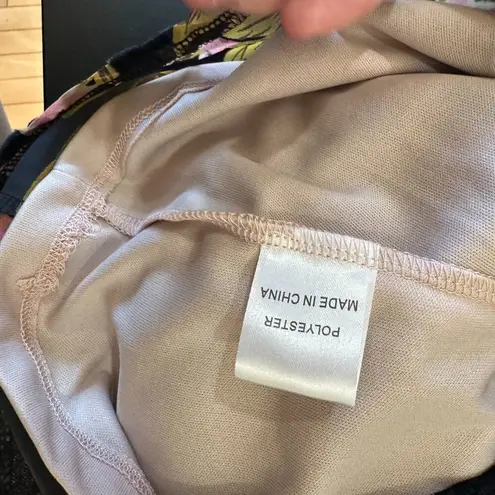 Peppermayo NWT Floral Velvet Burnout Drape neck Mini Dress Size 6