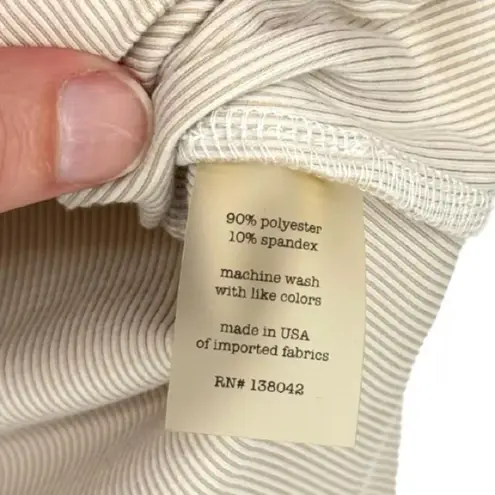 Samantha Eng. Ribbed Long Sleeve Deep V