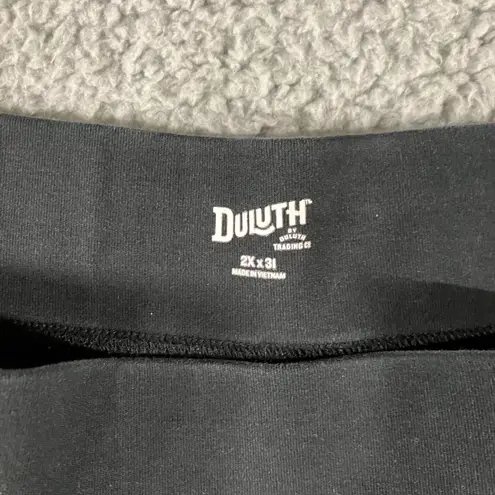 Duluth Trading Co Pull On Pants Women 2X Black Casual Stretch Comfort Pockets