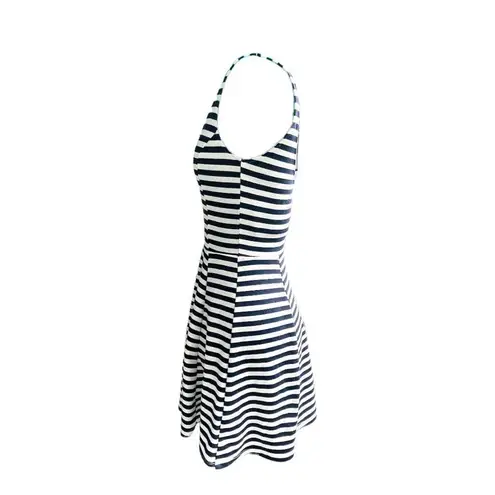 Divided  Striped Sleeveless Fit and Flare Dress Size 4