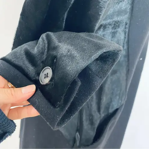 All Saints beautiful tailored wool and pony hair/cowhide leather jacket