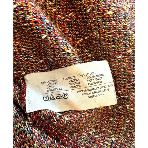 Missoni RARE Vintage Knit Sweater Blazer Shacket Orange Tag Size 52 (US 16)