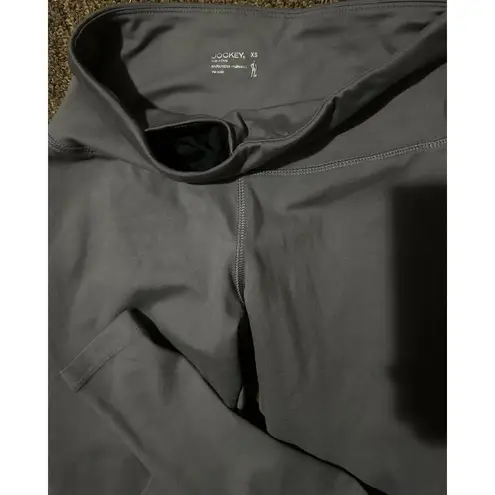 WOMEN'S JOCKEY ESSENTIALS MOISTURE WICKING LEGGINGS SIZE XS Gray