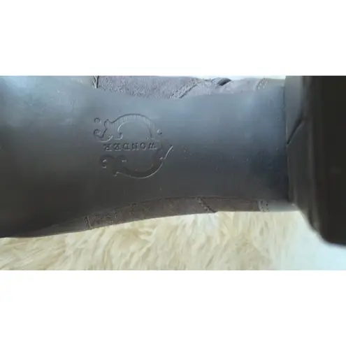 Grey Suede & Leather Amanda Mid