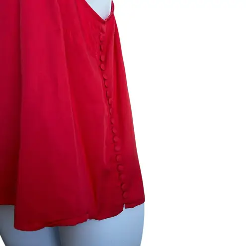 Y2K Cremieux Women Top Red Lyocell Camisole Satiny Layer Coquette Festival Retro Size undefined