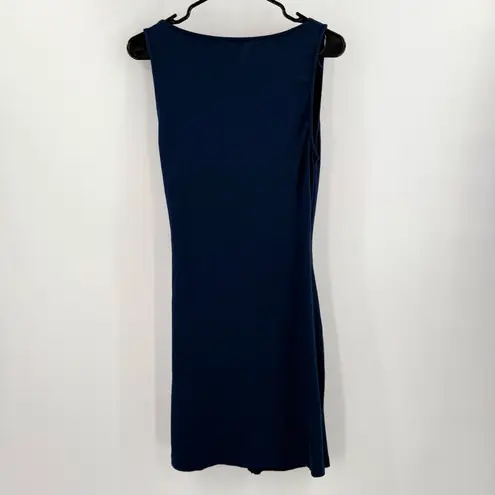 Michael Stars Abby Dress Size Large NEW Faux Wrap NWOT Navy Ultra Rib Classic