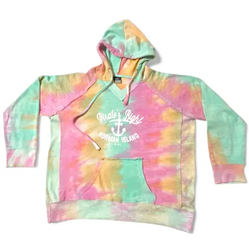 MV Sport Hoodie Tie-Dye Pirates Bight Rainbow Sherbet Colors!