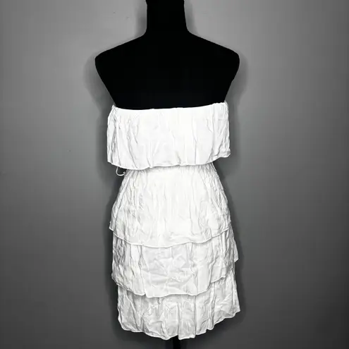 Lovely Day Women’s Size S White Ruffled Flutter Sleeveless