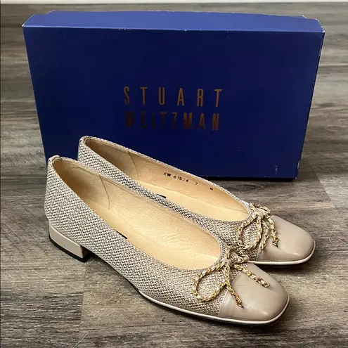 Stuart Weitzman Vtg  chainel herringbone cord Ballet Flats Size 6.5W ♣️ - Image 1