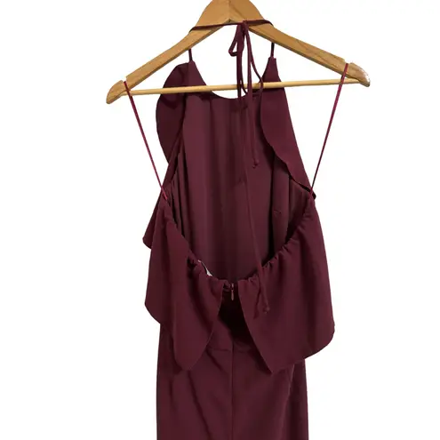 Charles Henry ruffle halter jumpsuit raisen size Large