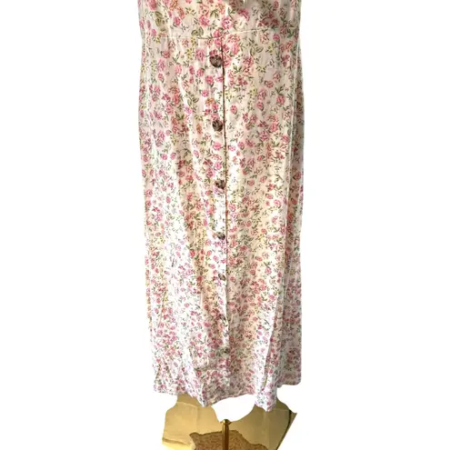 AUW CLEARANCE Floral Baby Doll Dress Size XL NWT Smocking Coquette Boho Beach