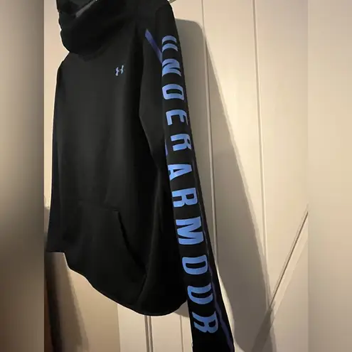 Under Armour  Womens Femmes Mujeres Funnel Neck Sweatshirt Black/Blue Size Medium