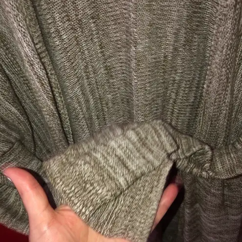 Wild Pearl Brand Open Knit Cotton Brown Cardigan