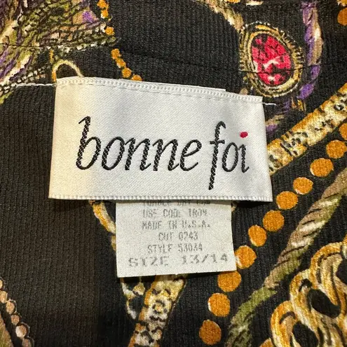 Bonne Foi Vintage 1980s Cropped Black Gold Cotton Corduroy Blazer Jrs 13/14 NWT Size undefined