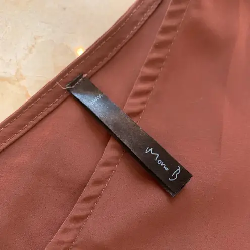 Mono B Burnt Orange NWOT Oversized Blouse Sz M Size M