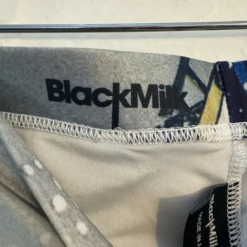 Blackmilk GREAT WAVE OF KANAGAWA BY HOKUSAI PRINTED LEGGINGS SZ SMALL MED RISE