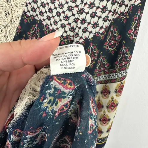 Living Doll Blouse XS Whimsigoth Romantic Gothic Lace Patchwork Witchy Boho Top