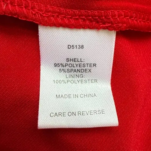 Alexia Admor Pluto Rosette Long Sleeve Mini Dress Women's Small Red Ruffle NWT