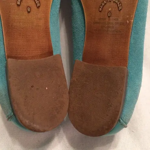 Gap  blue suede kiltie penny ballet Loafer SZ 8