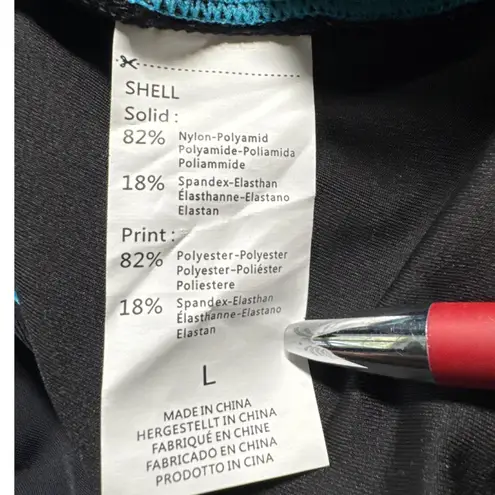 Womens One Piece Swimsuit UPF 50+ Racerback Activewear Swim Romper Black Size L