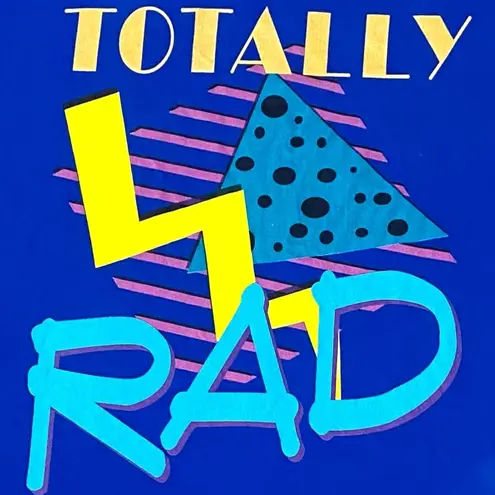 Vintage Retro 80s Totally Rad Graphic Tee T