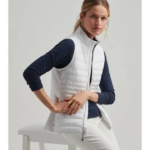 Peter Millar Women's Fuse Elite Hybrid Vest Size M White Golf Core Activewear