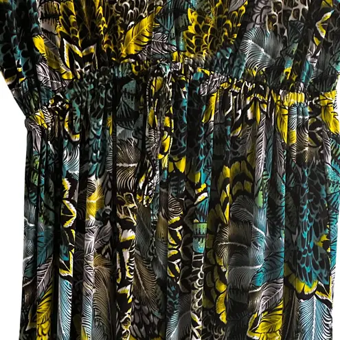 Womens Size L Casual Sleeveless Maxi Dress Plunging V