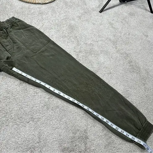 H&M  Women’s Twill Joggers Pants High Waisted in Green Size 6 - Image 13