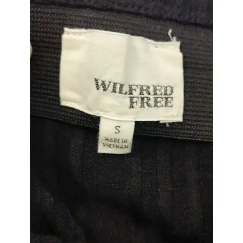 Wilfred Free Black Ribbed Knit Maxi Skirt Women's Small Business Casual Preppy