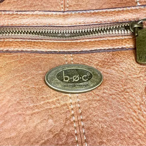 NWT b.o.c. Brown Faux Leather Crossbody Bag Top Handle Handbag w/ Zipper Pockets Tan