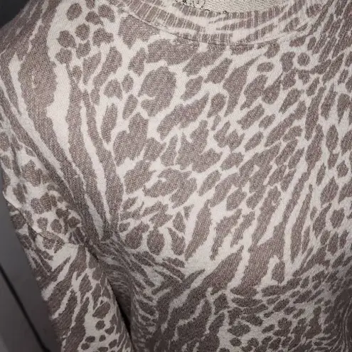 Rails  Womens Ramona Natural Animal‎ Spots Crew Sweatshirt Medium