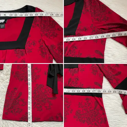 Studio 1940 Vintage Y2K squared neck boho blouse