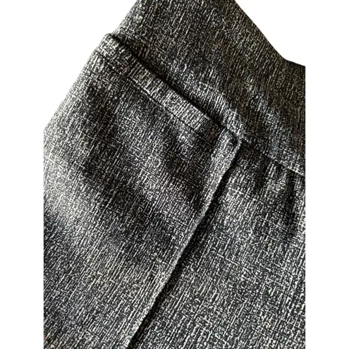 Investments Black & White Pull-On Cropped Pants - Size 6