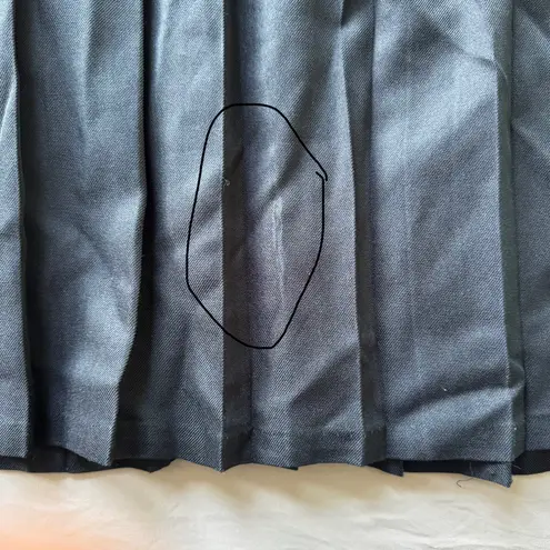 pleated school uniform midi skirt Black Size 36
