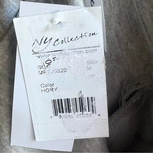 Ny Collection Lightweight Heather Grey Single Button Blazer Size Medium