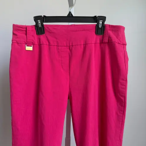 Zac & Rachel sz 10 pink work office cropped dress pants