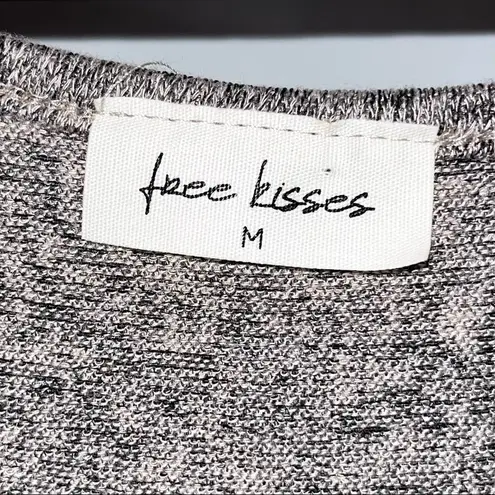 Free Kisses Oatmeal Beige Dolman Sleeve Blouse Top Medium