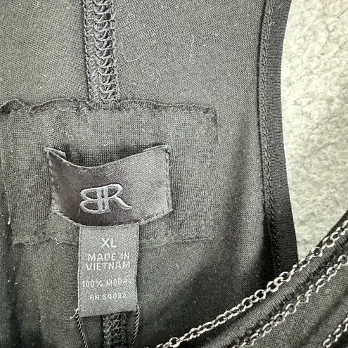 Banana Republic  mongram tank top womens XL black racerback chains biker nwt‎