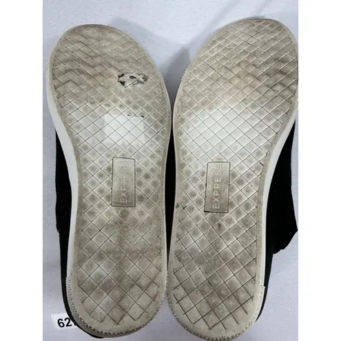 EXPRESS Womans  Pullon Booties Size 10 Black Hidden Wedge Cutouts