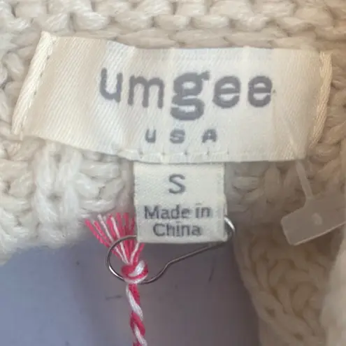 Umgee  Ribbed Foldover Sweater Cream