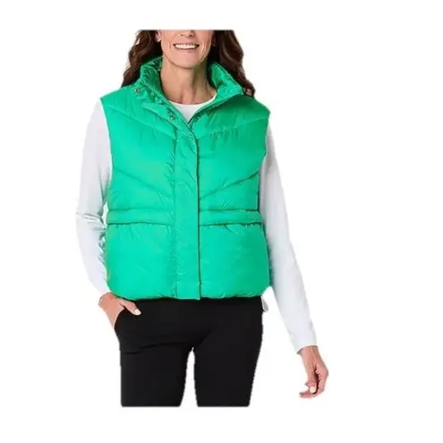 Xersion  Size XL Black Romper & Vivid Green Oversized Vest. New With Tags.