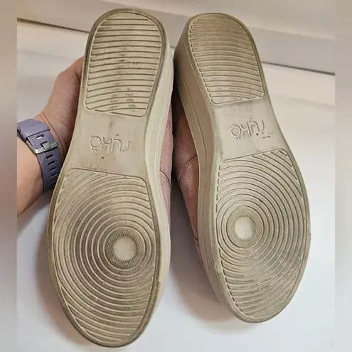 Ryka Viv Classic 2 Pink Gold Velcro Sneakers Arch Support Sz 8.5