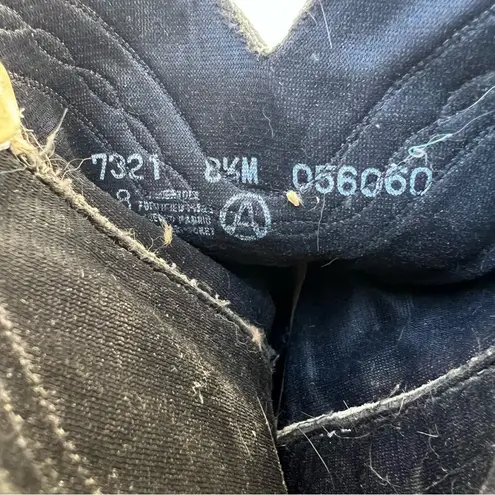 Vintage 80s Acme Cowgirl Western Rockabilly Biker Boots Chain Harness 8 1/2 Size 8.5