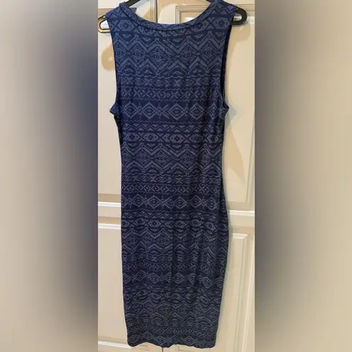 New Look Blue Patterned Sleeveless Summer Long Dress 6