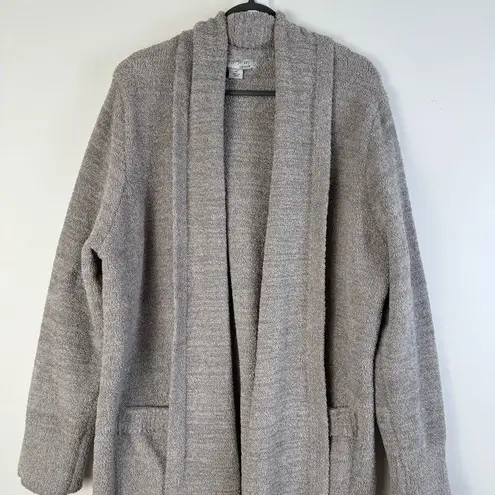 Barefoot Dreams Cozy Chic Cozychic Cali Knit Cardigan Grey XL X-large Longline