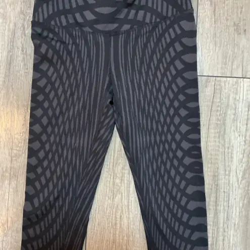 ALO Yoga High Waist Alosoft Lounge Leggings Black Patterned XS Extra Small